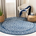 thumbnail image 1 of Safavieh Tulum Ophelia Oriental Area Rug, Navy/Ivory, 12' x 12' Round, 1 of 10