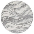 thumbnail image 1 of SAFAVIEH Tulum Quinten Abstract Area Rug, 6'7" x 6'7" Round, Ivory/Grey, 1 of 7