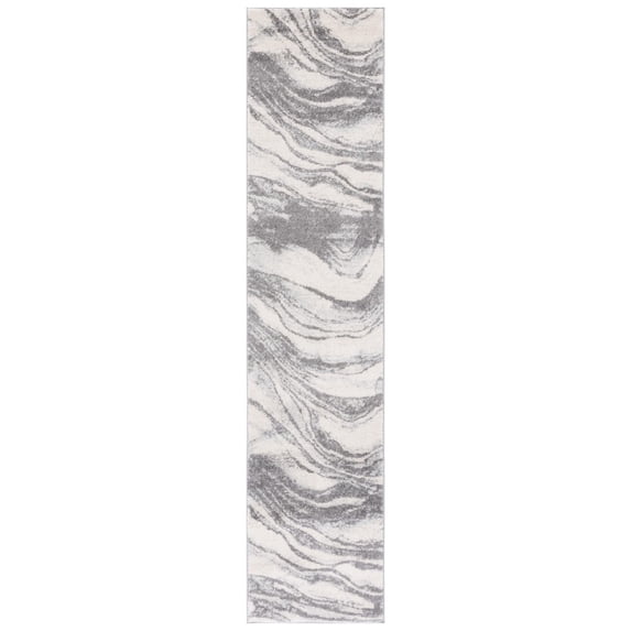 SAFAVIEH Tulum Quinten Abstract Runner, 2' x 9', Ivory/Grey
