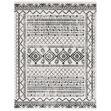 SAFAVIEH Tulum Ronald Distressed Area Rug, 10' x 13', Ivory/Black