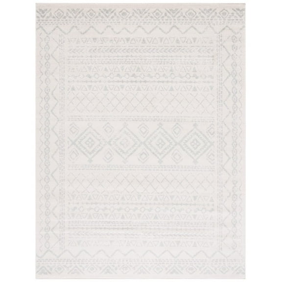 SAFAVIEH Tulum Ronald Distressed Area Rug, 10' x 13', Ivory/Light Grey