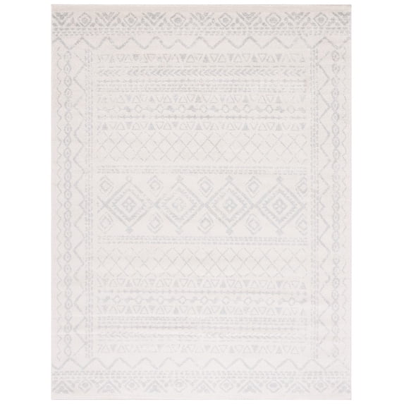 SAFAVIEH Tulum Ronald Distressed Area Rug, 12' x 15', Ivory/Light Grey