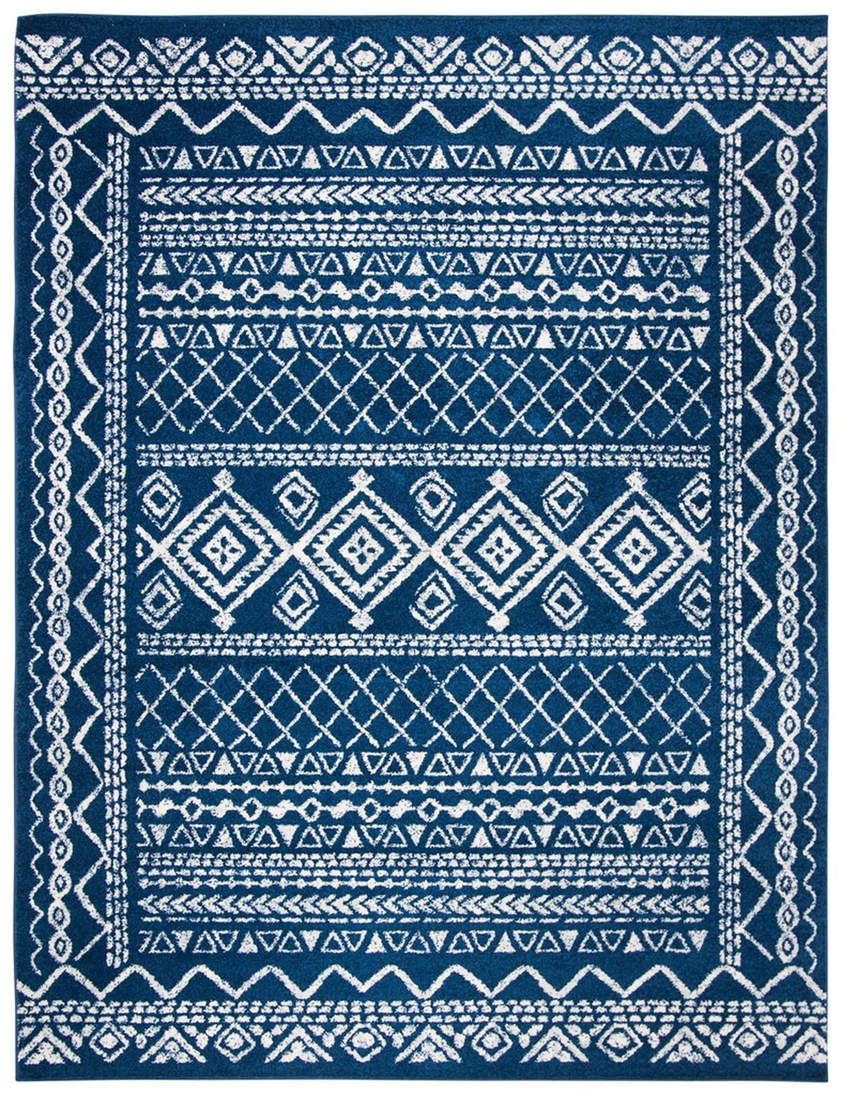 Ron Raz Rug SAFAVIEH Tulum Ronald Distressed Area Rug, 12' x 18', Navy/Ivory ...