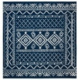 thumbnail image 1 of SAFAVIEH Tulum Ronald Distressed Area Rug, 5' x 5' Square, Navy/Ivory, 1 of 7