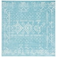 thumbnail image 1 of SAFAVIEH Tulum Ronald Distressed Area Rug, 6'7" x 6'7" Square, Turquoise/Ivory, 1 of 8