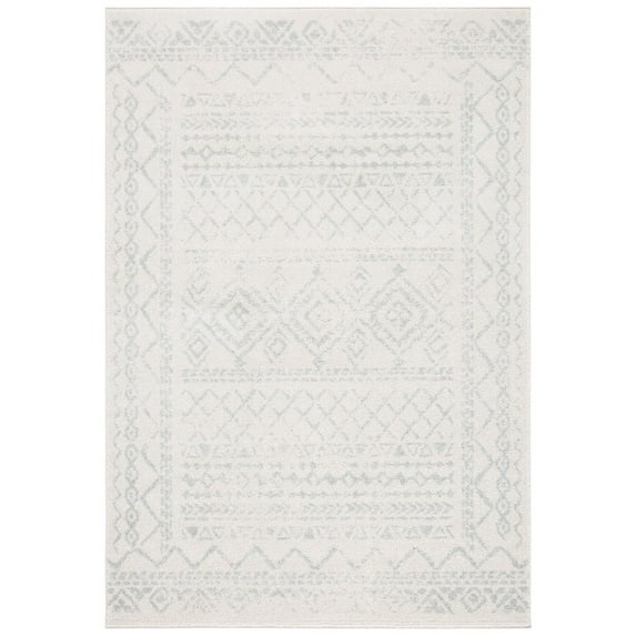 SAFAVIEH Tulum Ronald Distressed Area Rug, 6' x 9', Ivory/Light Grey