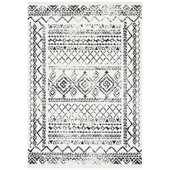 SAFAVIEH Tulum Ronald Oriental Area Rug, Ivory/Black, 3' x 5'