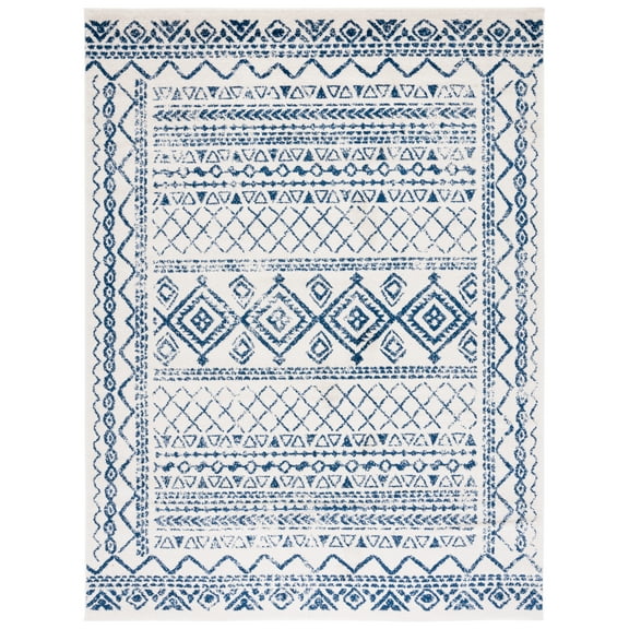 SAFAVIEH Tulum Ronald Oriental Area Rug, Ivory/Navy, 8' x 10'