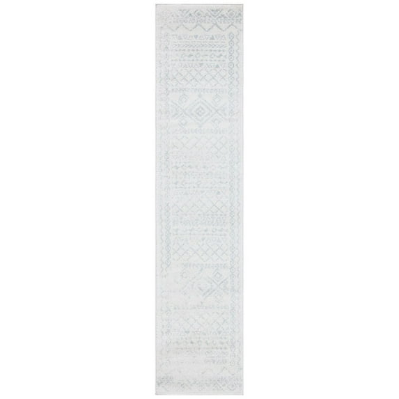 SAFAVIEH Tulum Ronald Distressed Runner, 2' x 8', Ivory/Light Grey