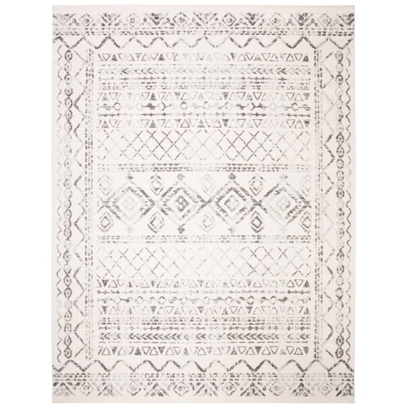 SAFAVIEH Tulum Ronald Oriental Area Rug, Ivory/Grey, 10' x 13'
