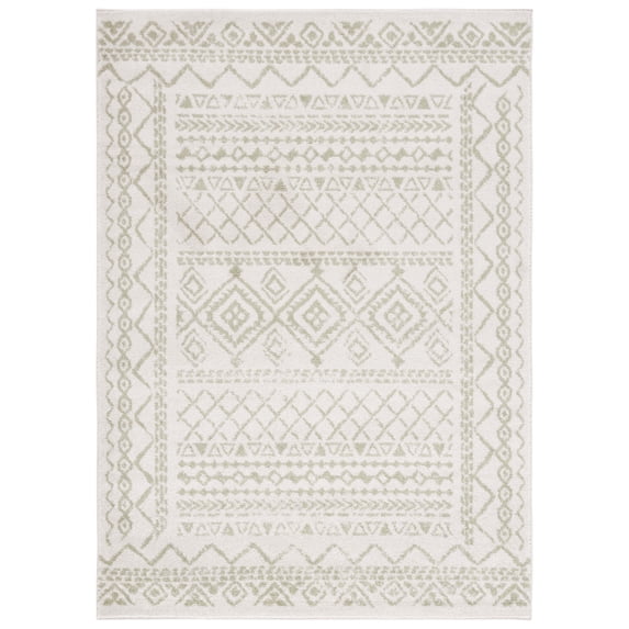 SAFAVIEH Tulum Ronald Oriental Area Rug, Ivory/Sage, 3' x 5'