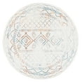 thumbnail image 1 of SAFAVIEH Tulum Ronald Oriental Area Rug, Ivory/Turquoise, 6'7" x 6'7" Round, 1 of 7