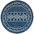 thumbnail image 1 of SAFAVIEH Tulum Ronald Oriental Area Rug, Navy/Ivory, 5' x 5' Round, 1 of 7