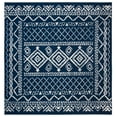 thumbnail image 1 of SAFAVIEH Tulum Ronald Oriental Area Rug, Navy/Ivory, 6'7" x 6'7" Square, 1 of 9