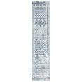 thumbnail image 1 of SAFAVIEH Tulum Ronald Oriental Runner Rug, Ivory/Navy, 2' x 8', 1 of 7
