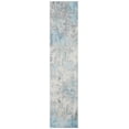 thumbnail image 1 of SAFAVIEH Tulum Takari Abstract Distressed Runner, Grey/Blue, 2' x 11', 1 of 9