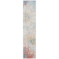 thumbnail image 1 of SAFAVIEH Tulum Takari Abstract Distressed Runner, Ivory/Pink, 2' x 15', 1 of 9