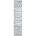 thumbnail image 1 of SAFAVIEH Tulum Taneka Distressed Geometric Runner, 2'2" x 9', Ivory/Grey, 1 of 7