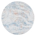 thumbnail image 1 of SAFAVIEH Tulum Venice Abstract Area Rug, 6'7" x 6'7" Round, Ivory/Dark Blue, 1 of 7