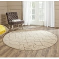 thumbnail image 1 of SAFAVIEH Tunisia Crispian Abstract Area Rug, Ivory, 6' x 6' Round, 1 of 7