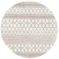 thumbnail image 1 of SAFAVIEH Tunisia Dorian Geometric Area Rug, Ivory/Tan, 6'7" x 6'7" Round, 1 of 7