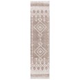 thumbnail image 1 of SAFAVIEH Tunisia Earnestine Geometric Runner Rug, Tan/Ivory, 2' x 8', 1 of 7