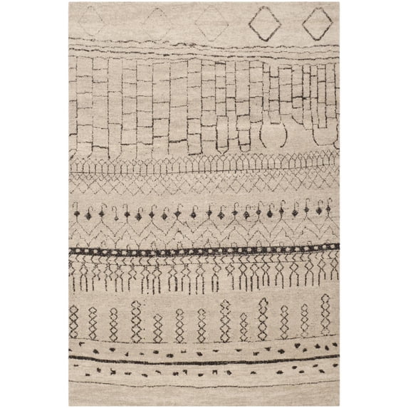 SAFAVIEH Tunisia Josh Southwestern Area Rug, Beige, 5'1" x 7'6"