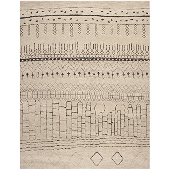 SAFAVIEH Tunisia Josh Southwestern Area Rug, Beige, 6' x 9'