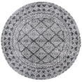 thumbnail image 1 of SAFAVIEH Tunisia Rose Geometric Area Rug, Black/Ivory, 6'7" x 6'7" Round, 1 of 7