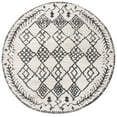 thumbnail image 1 of SAFAVIEH Tunisia Velasco Geometric Area Rug, Ivory/Black, 6'7" x 6'7" Round, 1 of 7