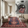 thumbnail image 1 of SAFAVIEH Tuscon Cole Oriental Machine Washable Area Rug, Navy/Rust, 9' x 12', 1 of 13