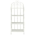 thumbnail image 1 of SAFAVIEH Tyrique Outdoor Patio 4 Tier Shelf Unit, Antique White, 1 of 12