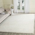 thumbnail image 1 of SAFAVIEH Ultimate Atanas Solid Plush Polyester Shag Area Rug, Ivory, 8' x 10', 1 of 5