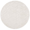 thumbnail image 1 of SAFAVIEH Urban Drew High Low Trellis with Fringe Area Rug, Ivory, 6'7" x 6'7" Round, 1 of 8