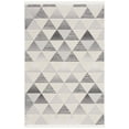 thumbnail image 1 of SAFAVIEH Urban Seachlann High Low Triangles with Fringe Area Rug, Grey/Ivory, 4' x 6', 1 of 8