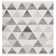 thumbnail image 1 of SAFAVIEH Urban Seachlann High Low Triangles with Fringe Area Rug, Grey/Ivory, 6'7" x 6'7" Square, 1 of 8