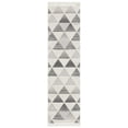 thumbnail image 1 of SAFAVIEH Urban Seachlann High Low Triangles with Fringe Runner Rug, Grey/Ivory, 2'2" x 8', 1 of 8