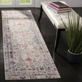 thumbnail image 1 of SAFAVIEH Valencia Angelle Distressed Oriental Polyester Runner Rug, Blue/Multi, 2'3" x 8', 1 of 9
