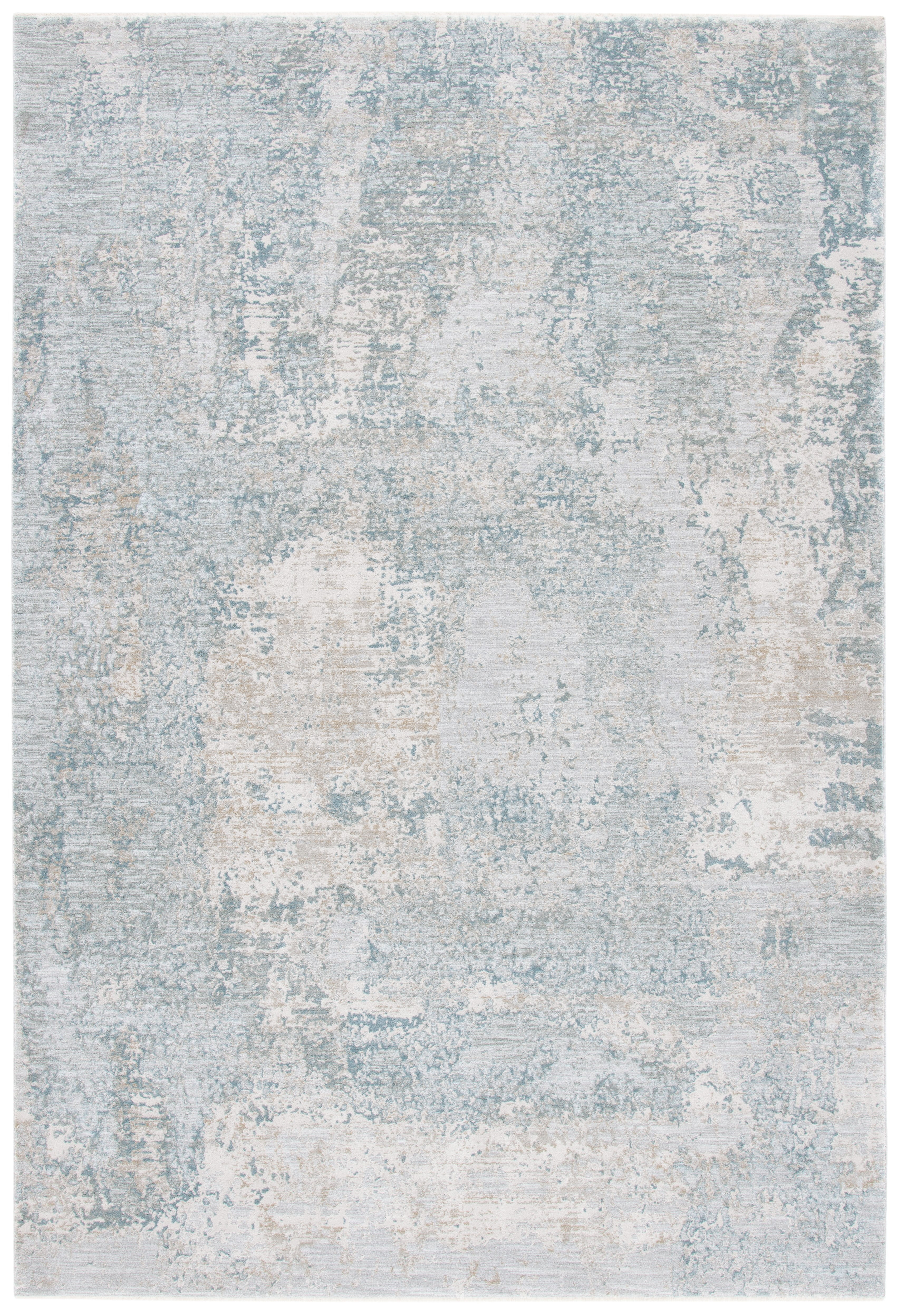 Valencia Blue Hand-Knotted Synthetic 4' x 6' Area Rug