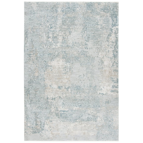 SAFAVIEH Valencia Barrett Abstract Area Rug, Light Grey/Blue, 4' x 6'2"