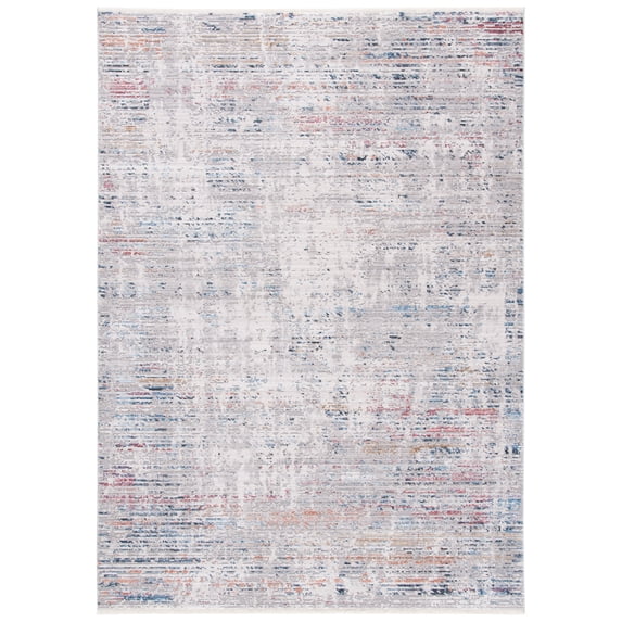 SAFAVIEH Valencia Bertha Distressed Area Rug, Grey/Blue, 5' x 8'