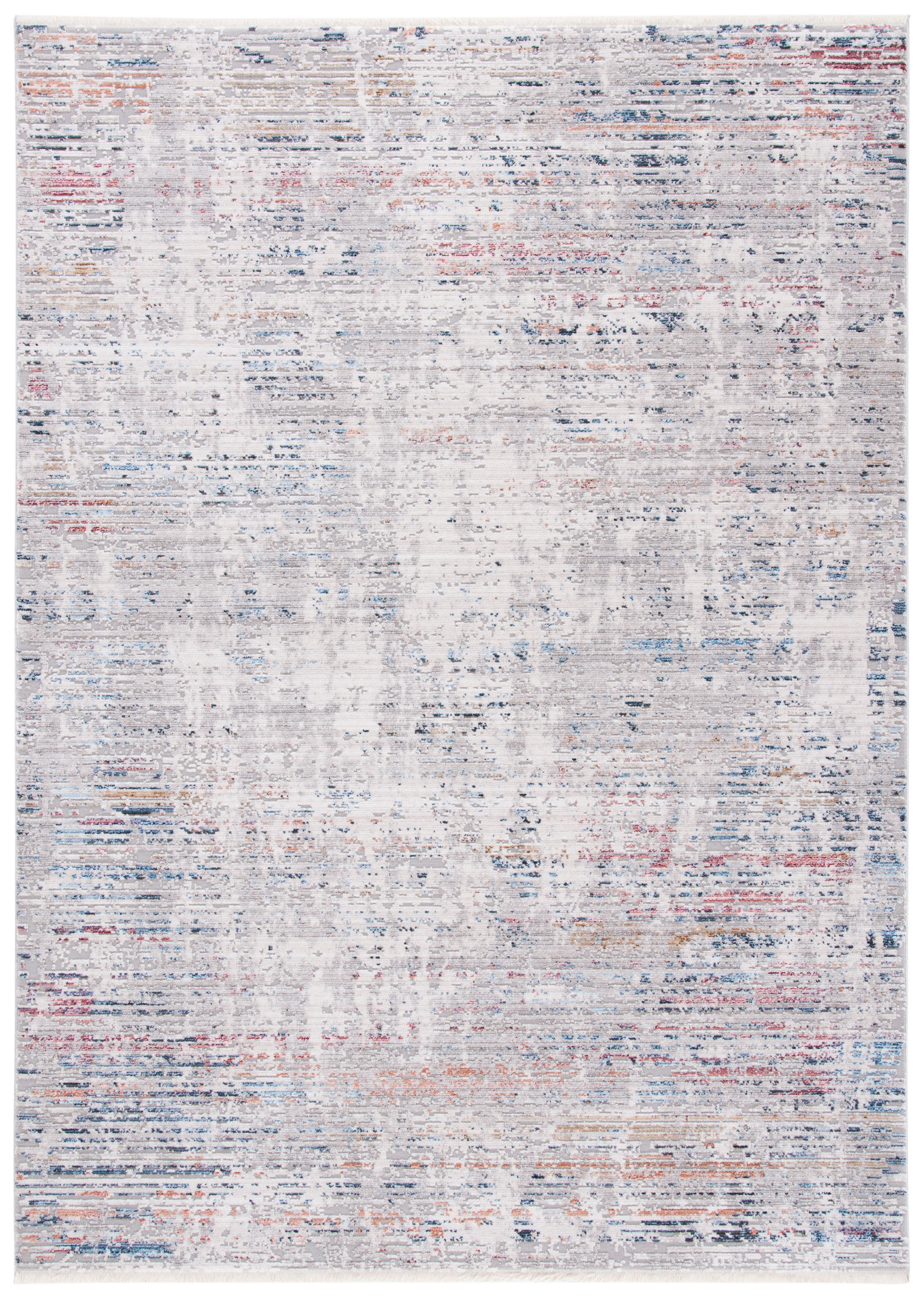 Lustrous Patina Blue and Grey Overdyed Persian Motif Rug - 54"x16"