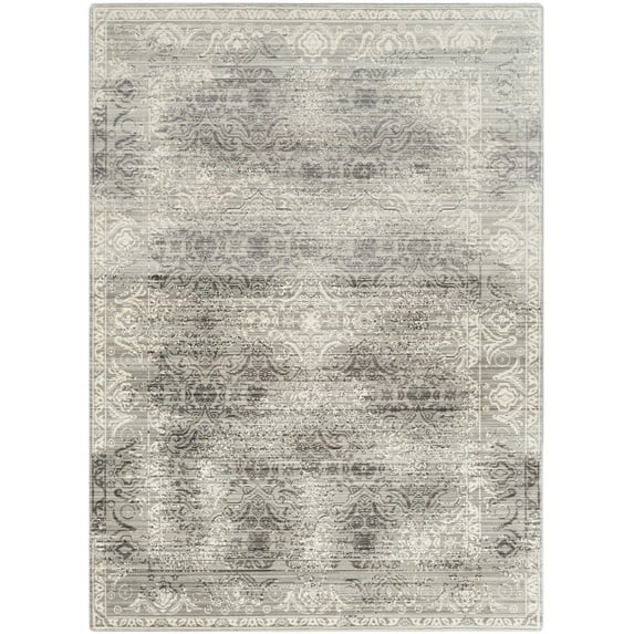 SAFAVIEH Valencia Chauncey Distressed Floral Polyester Area Rug, Mauve/Multi, 5' x 8'