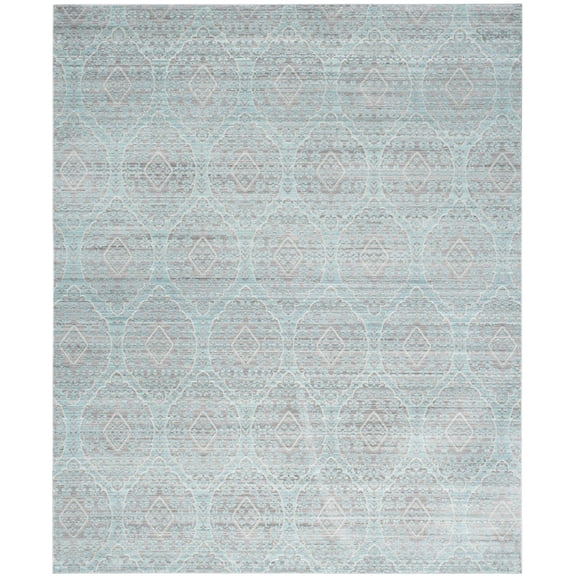 SAFAVIEH Valencia Christopher Damask Polyester Area Rug, Mauve/Alpine, 8' x 10'