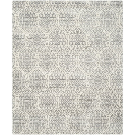 SAFAVIEH Valencia Christopher Damask Polyester Area Rug, Mauve/Cream, 2' x 3'