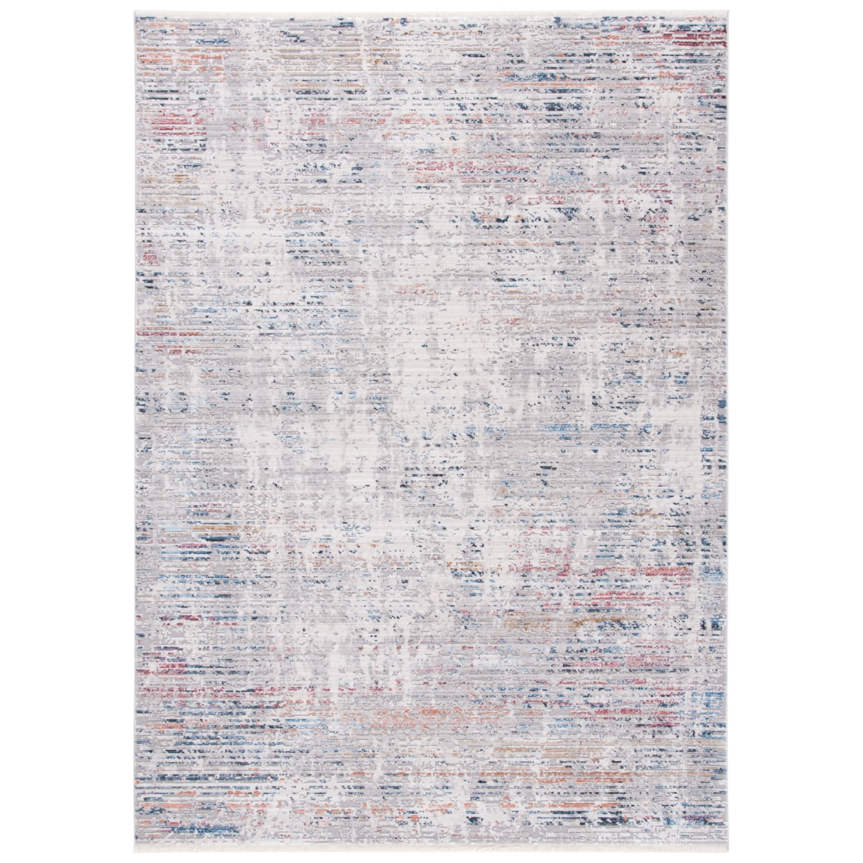 Lustrous Patina Blue and Grey Overdyed Persian Motif Rug - 54"x16"