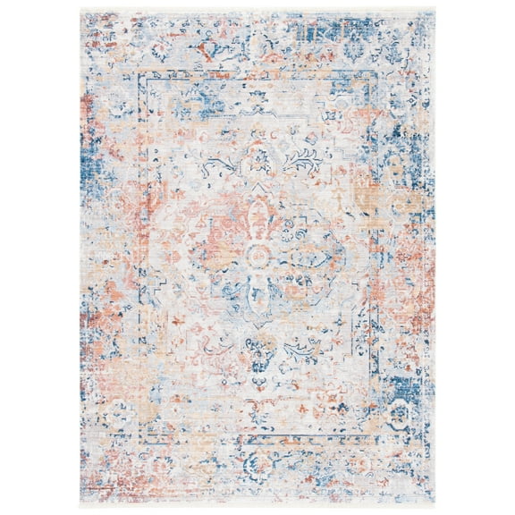 SAFAVIEH Valencia Collection VAL483M Blue / Gold Rug