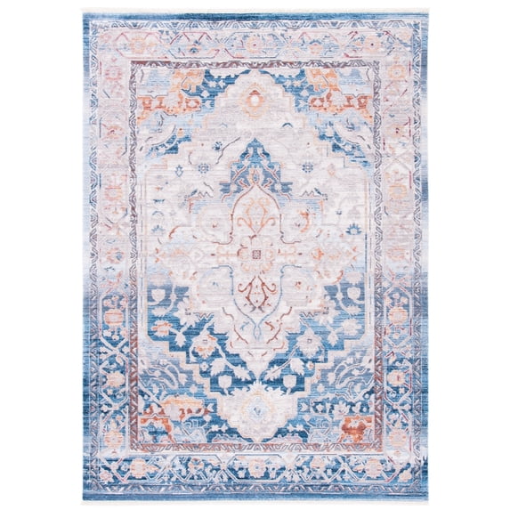 SAFAVIEH Valencia Collection VAL490M Blue / Gold Rug