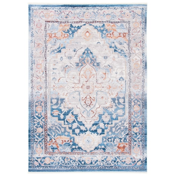 SAFAVIEH Valencia Collection VAL490M Blue / Gold Rug