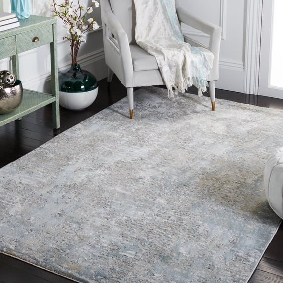 Safavieh Valencia Alease Abstract Area Rug, Light Gray/Blue, 4' x 6'2"